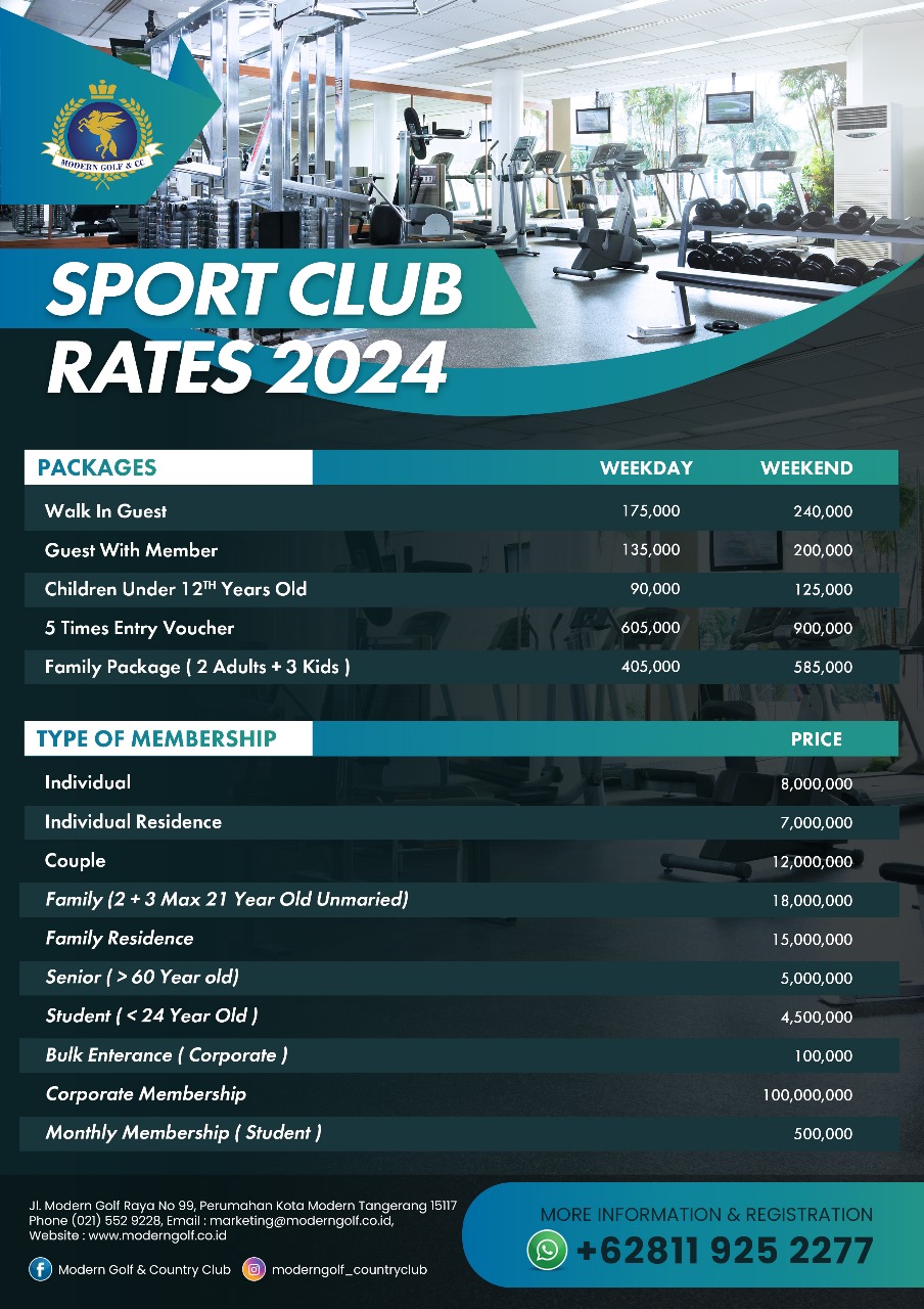 Sport Club Fees & Rates