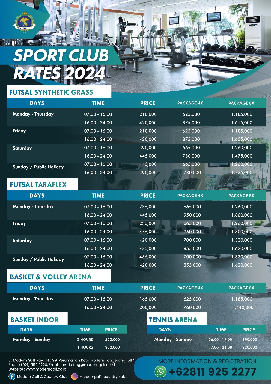 Sport Club Fees & Rates